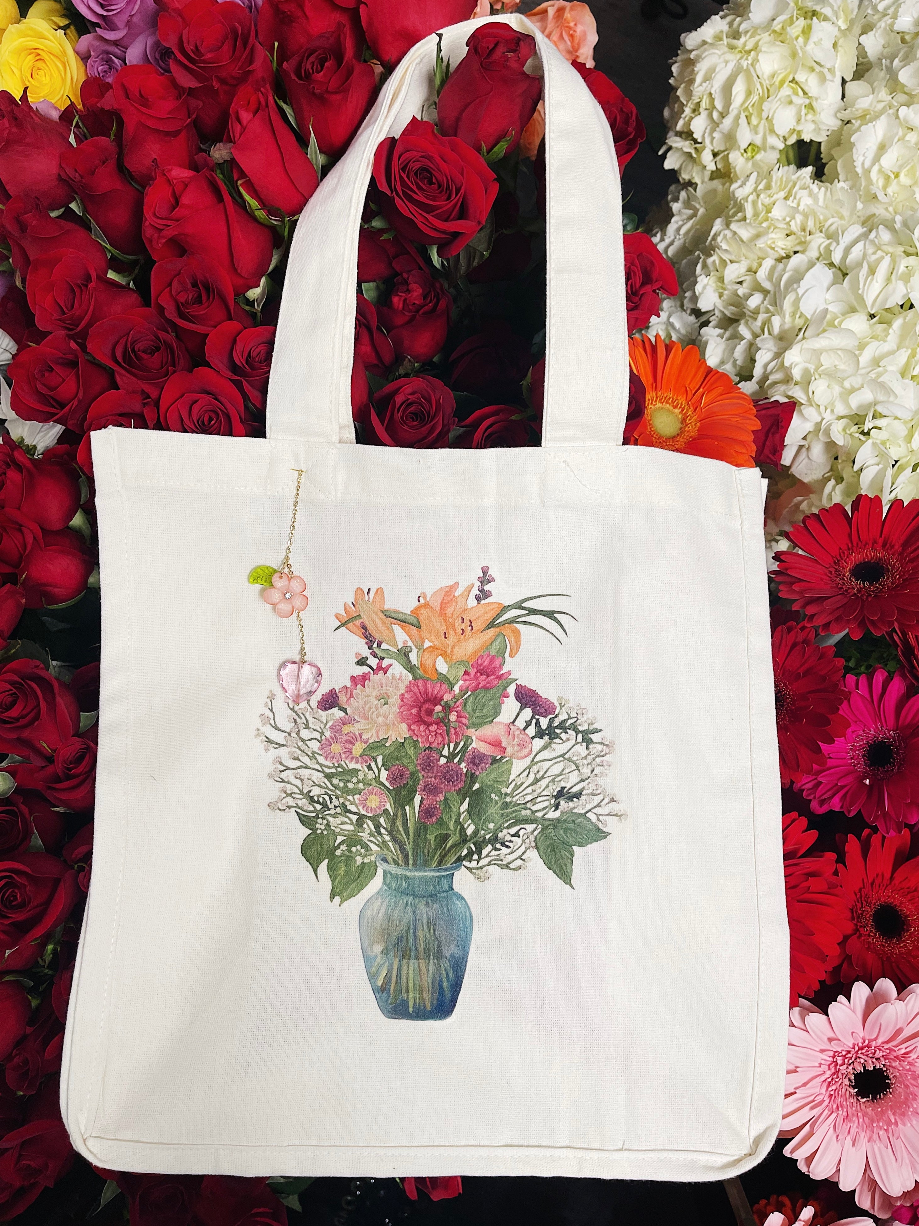 Flower tote deals